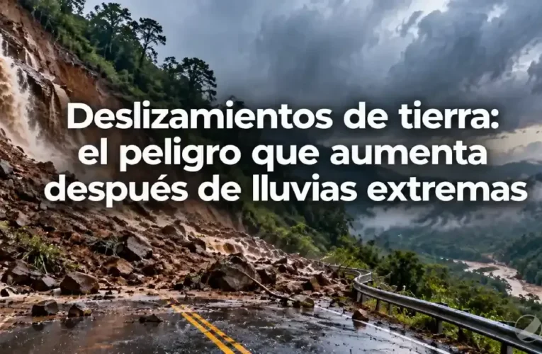 Deslizamientos de tierra: el peligro que aumenta después de lluvias extremas