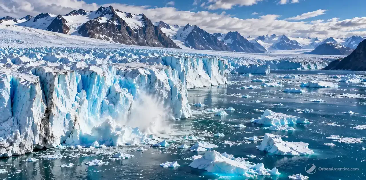 Pérdida de hielo en la costa de Groenlandia