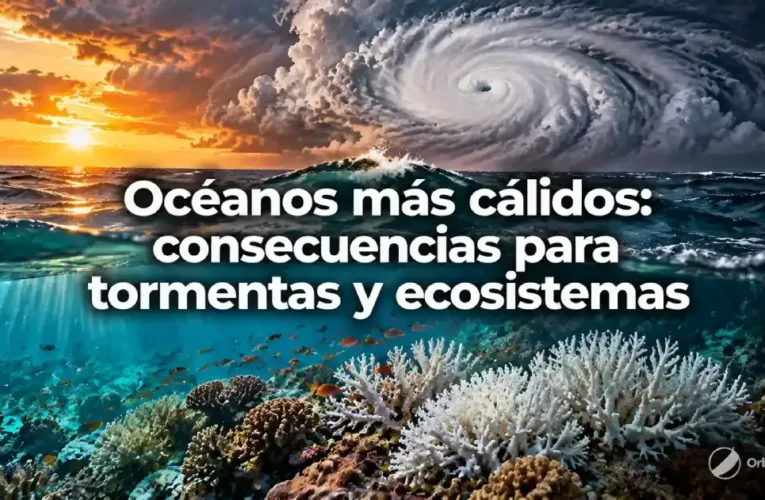 Océanos más cálidos: consecuencias para tormentas y ecosistemas