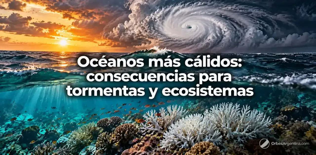 Océanos más cálidos y formación de tormentas intensas