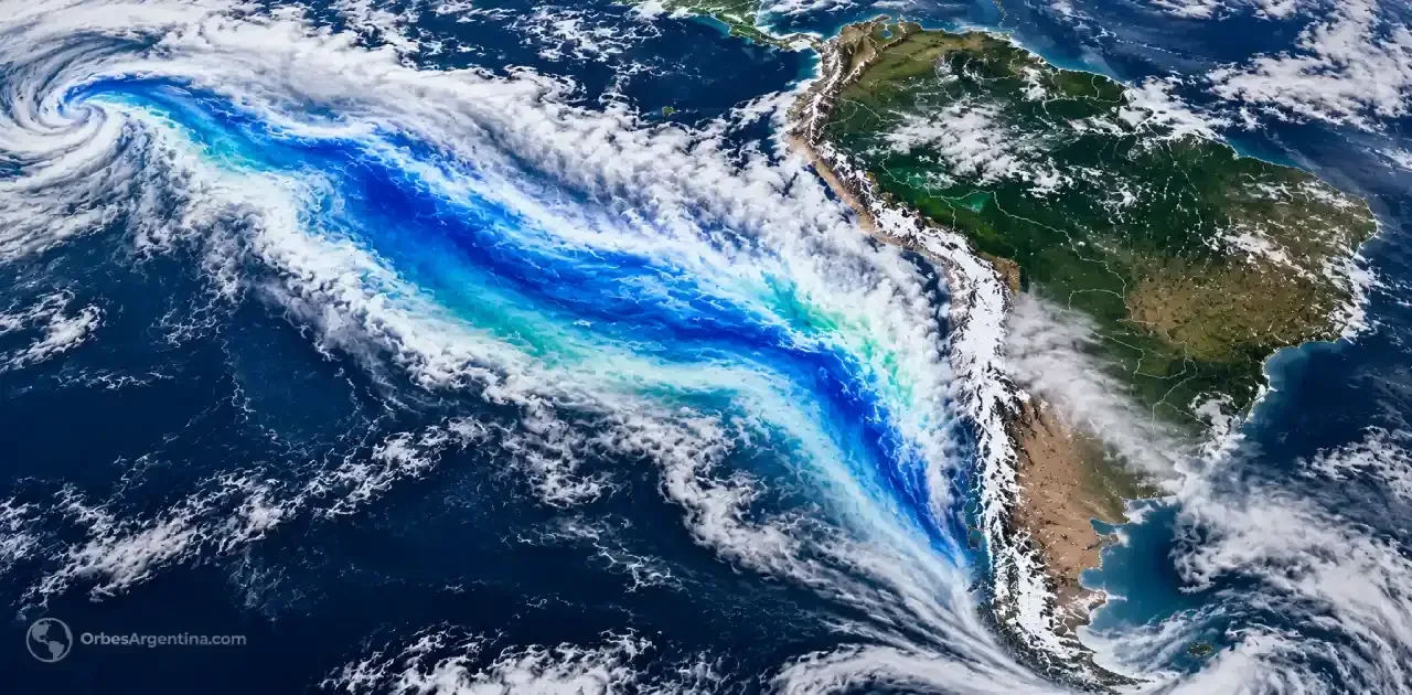 Ríos atmosféricos observados por satélites meteorológicos