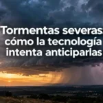 Tormenta severa detectada por radar meteorológico